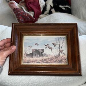 SOLD Vintage Framed Pheasant Wall Art